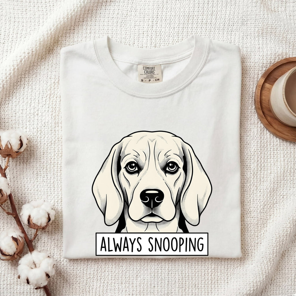Beagle Puppy Shirt Dog Animals Gift Women Retro Tee Puppy T-Shirt Dog Fan Hound Tshirt Wildlife Graphic Sketch Text Banner Tshirt