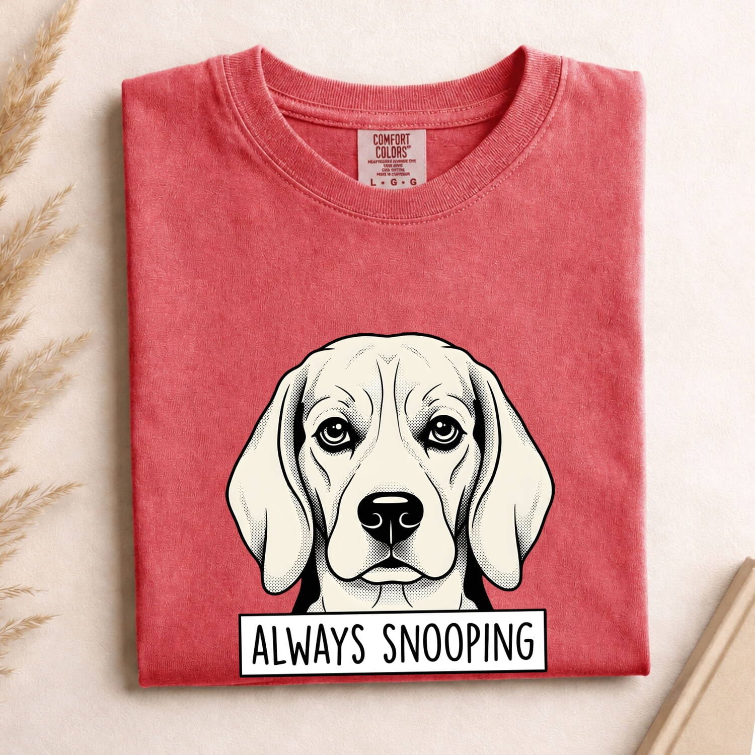 Beagle Puppy Shirt Dog Animals Gift Women Retro Tee Puppy T-Shirt Dog Fan Hound Tshirt Wildlife Graphic Sketch Text Banner Tshirt