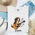 Beagle Guitar Shirt Dog Bands Gift Women Caricature Tee Guitar T-Shirt Dog Fan Cartoon Tshirt Music Graphic Classic Sound Icons Tshirt