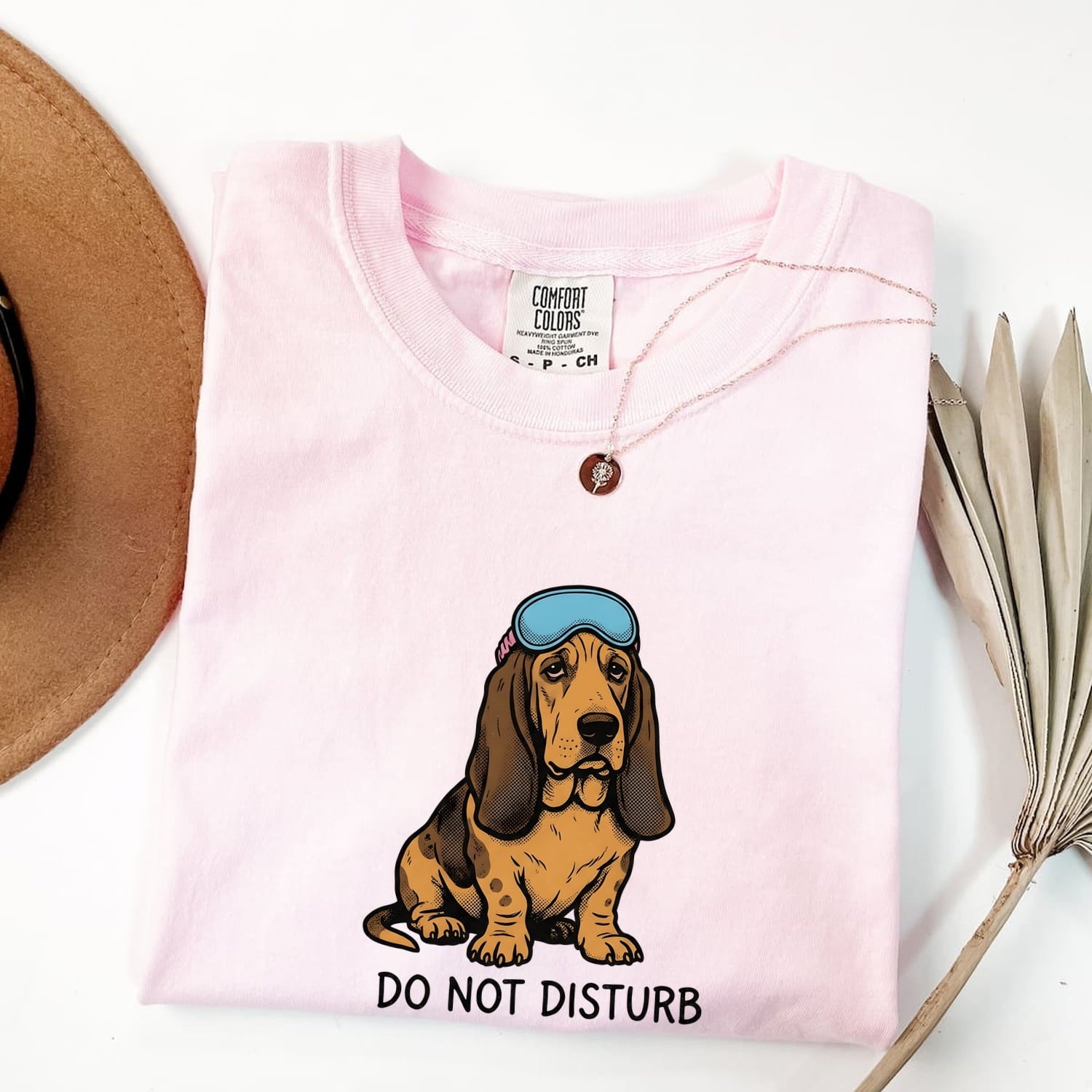 Basset Hound Shirt Dog Satire Gift Women Animated Tee Hound T-Shirt Dog Fan Cartoon Tshirt Parody Graphic Sketch Night Mask Tshirt