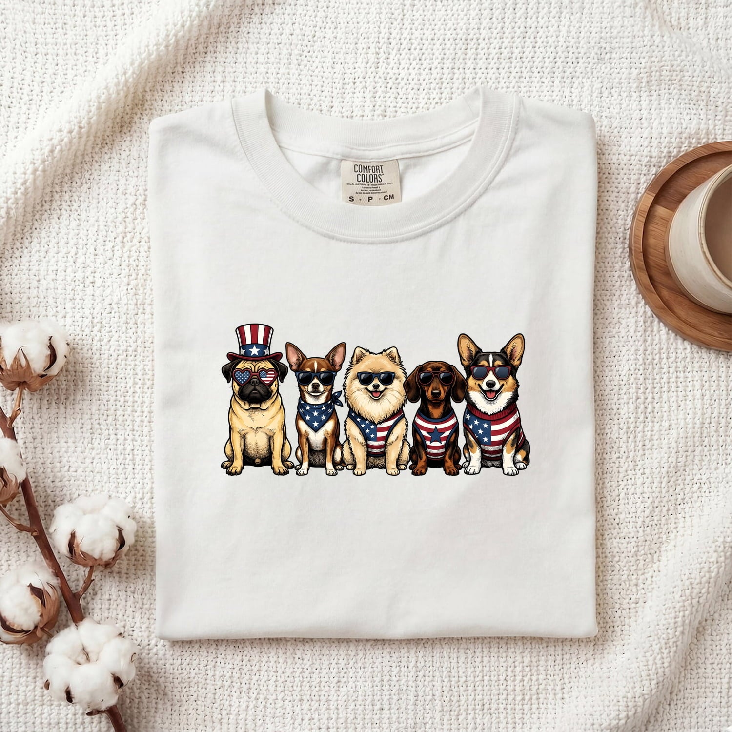 Freedom Dogs Shirt 4th Of July Canine Gift Women Caricature Tee Liberty Dogs T-Shirt Independence Day Fan Cartoon Tshirt Dog Graphic Old