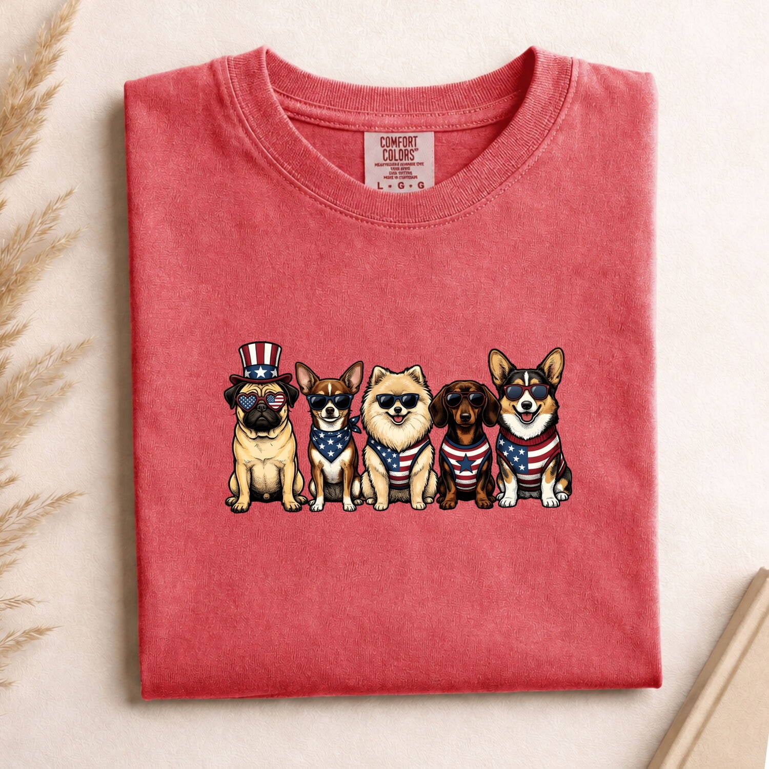 Freedom Dogs Shirt 4th Of July Canine Gift Women Caricature Tee Liberty Dogs T-Shirt Independence Day Fan Cartoon Tshirt Dog Graphic Old