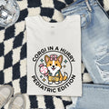 Corgi Caretaker Shirt Nurses Mammal Gift Women Fun Tee Corgi Mom T-Shirt Nurse Enthusiast Animal Graphic Design Creature Illustration