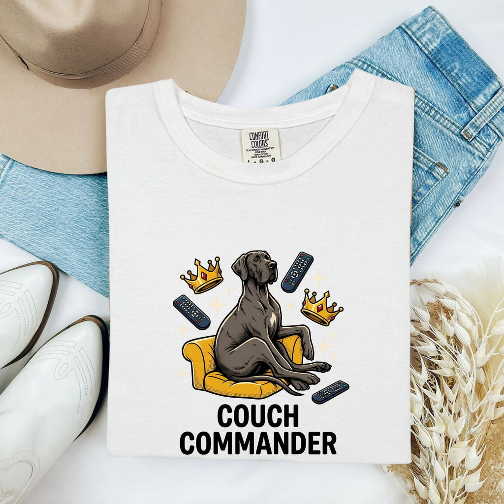 Great Dane Shirt for Women – Funny Caricature Loveseat Comedy Dog Graphic Tee