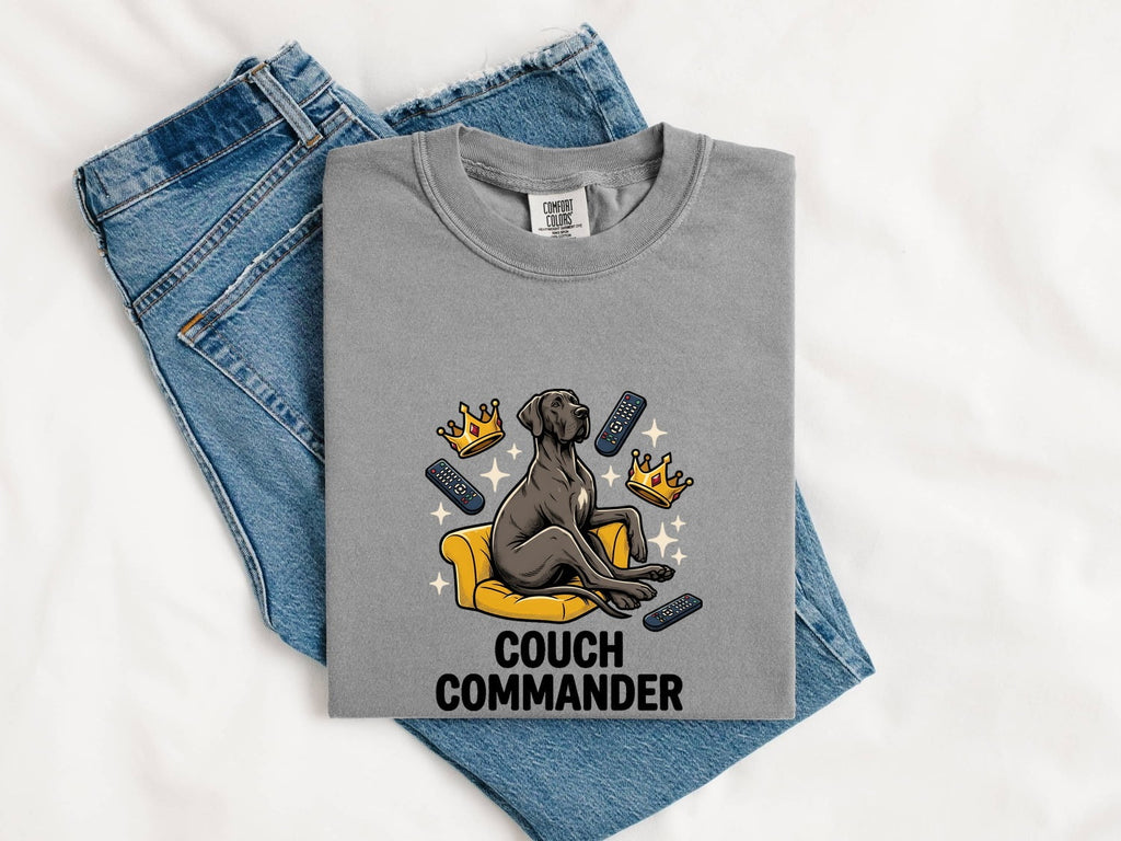Great Dane Shirt for Women – Funny Caricature Loveseat Comedy Dog Graphic Tee