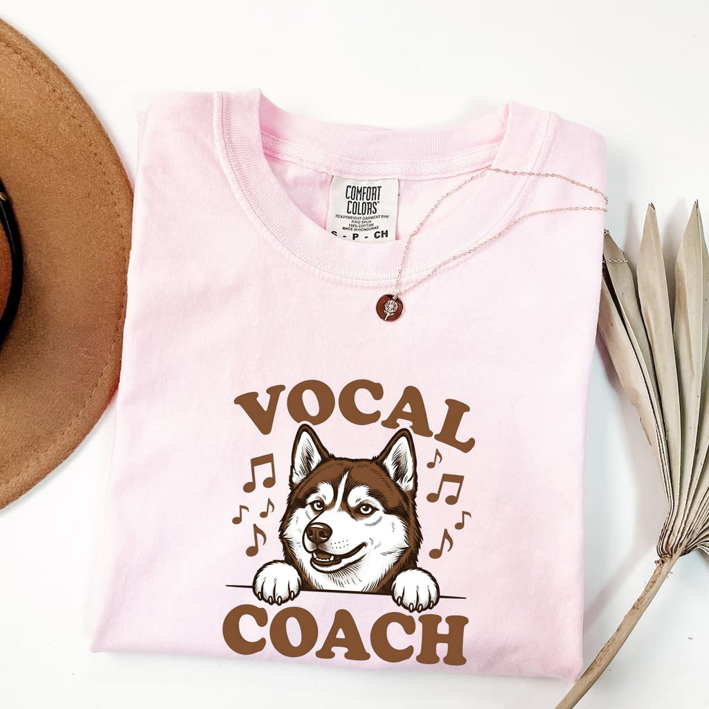 Husky Puppy Shirt Dog Jokes Gift Women Sketch Tee Siberian Husky T-Shirt Dog Fan Husky Drawing Pun Graphic Vintage Musical Symbols Tshirt