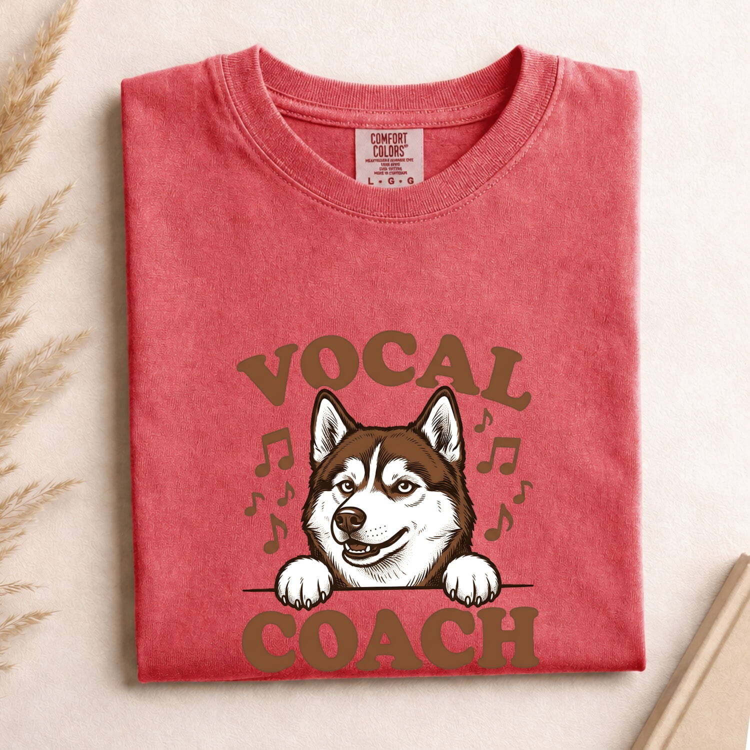 Husky Puppy Shirt Dog Jokes Gift Women Sketch Tee Siberian Husky T-Shirt Dog Fan Husky Drawing Pun Graphic Vintage Musical Symbols Tshirt